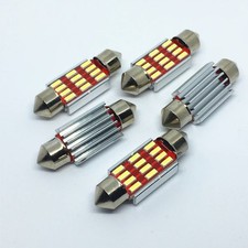 10pcs Car Festoon LED Reading Lights 31-1.61 in 12V White 4014
