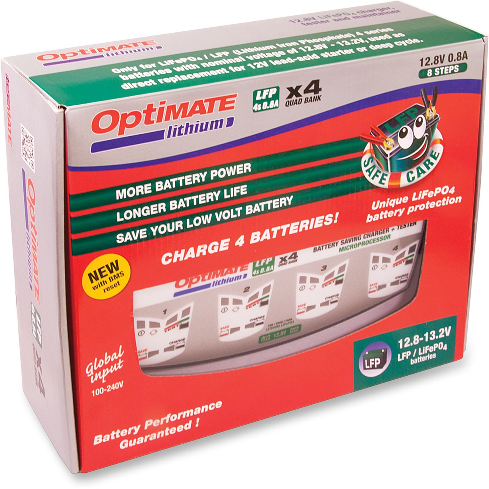 Tecmate Optimate® Lithium Charger - 0.8A - 4x TM-485