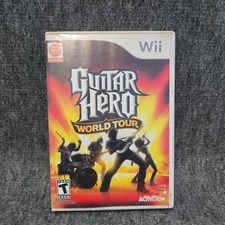 Guitar Hero: World Tour Nintendo Wii, 2008 CASE AND MANUAL ONLY. NO GAME