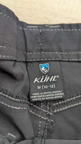 Kuhl Renegade Pants Boys M 10-12 Youth Black Nylon Stretch Hiking Zip Pockets - Picture 4 of 13