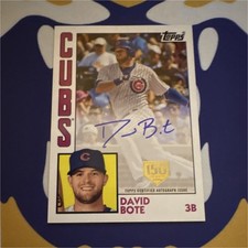 2019 Topps 1984 Autographs David Bote #84A-DBO Auto 150th Anniversary /150 Cubs