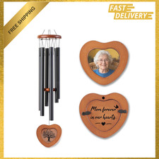 Memorial Wind Chimes for Loss of Mom 36 Inch Outdoor Sympathy Garden Decor Gift