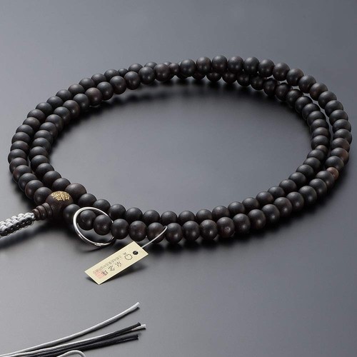 Juzu Soto Zen Buddhist Mala Juzu Beads Black Stripe Ebony Kyoto Sodo Shu Japan - Picture 5 of 9