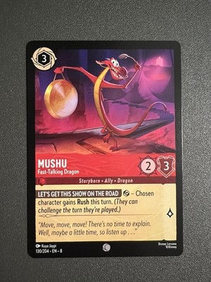 Disney Lorcana TCG - Reign Of Jafar: Mushu (130/204) - Common - Near Mint 