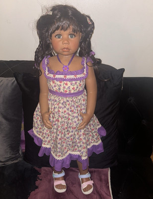 African American doll Viola by Monika Levenig