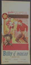 Locandina BILLY IL MANCINO 1961 FUZZY ST. JOHN LASH LA RUE PEGGY STEWART WESTERN