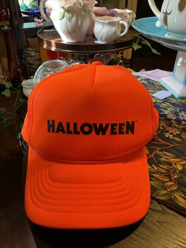 Halloween 45th Anniversary Contenders Collab Orange Trucker Hat Horror Movie