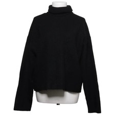 H&M, Rollkragenpullover, Größe: M, Schwarz, Acryl/Elasthan/Polyester/Wolle #K6p