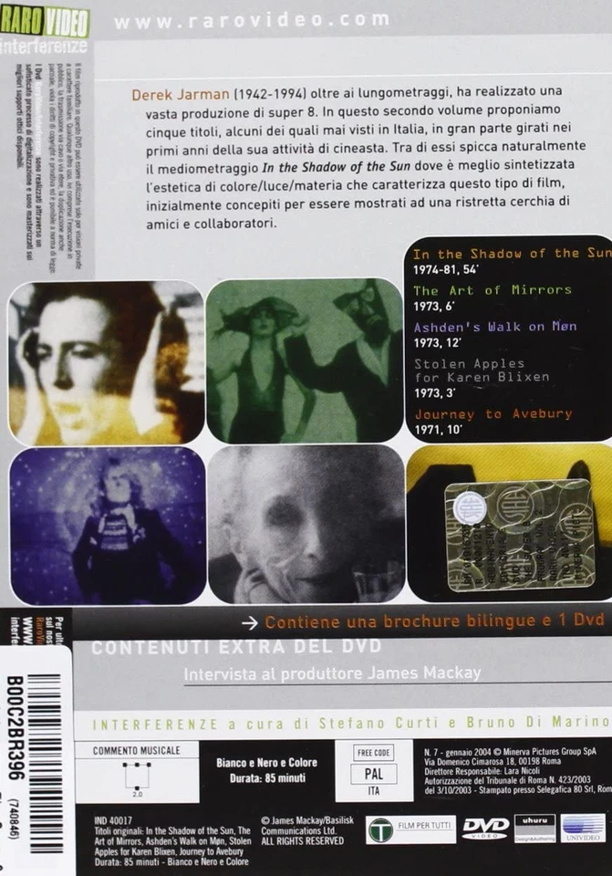 Derek Jarman - The Super 8 Programme 02 (DVD) Gerard Incandela (UK IMPORT) - Image 2 of 2