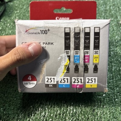 Canon Creative Park Premium 4 Printer Ink Tanks 251 Multipack BCMY New Open Box