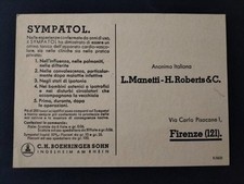 SYMPATOL L.MANETTI H. ROBERTS VIA CARLO PISACANE FIRENZE ITALIA C.H. BOEHRINGER