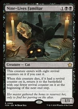 Nine-Lives Familiar R MTG Foundations M/NM, English
