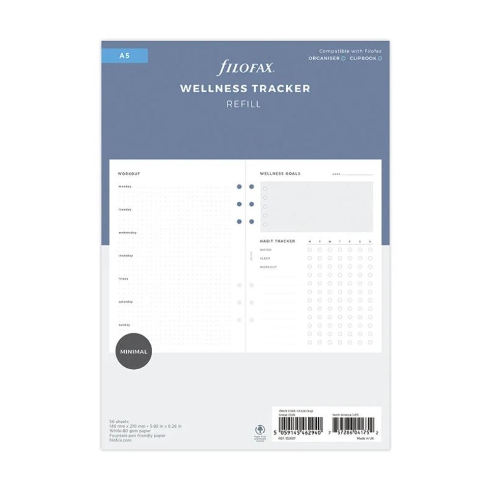 Filofax A5 Wellness Tracker Refill 132687 - Image 2