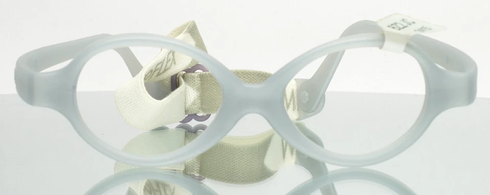 MIRAFLEX Baby Zero 2 JC Grey Unisex Kids Oval Full Rim Eyeglasses 34-15-110 - Image 2 of 4