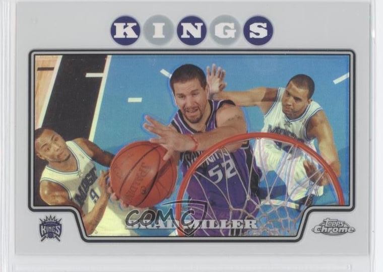2008-09 Topps Chrome Refractor Brad Miller #35 0b9