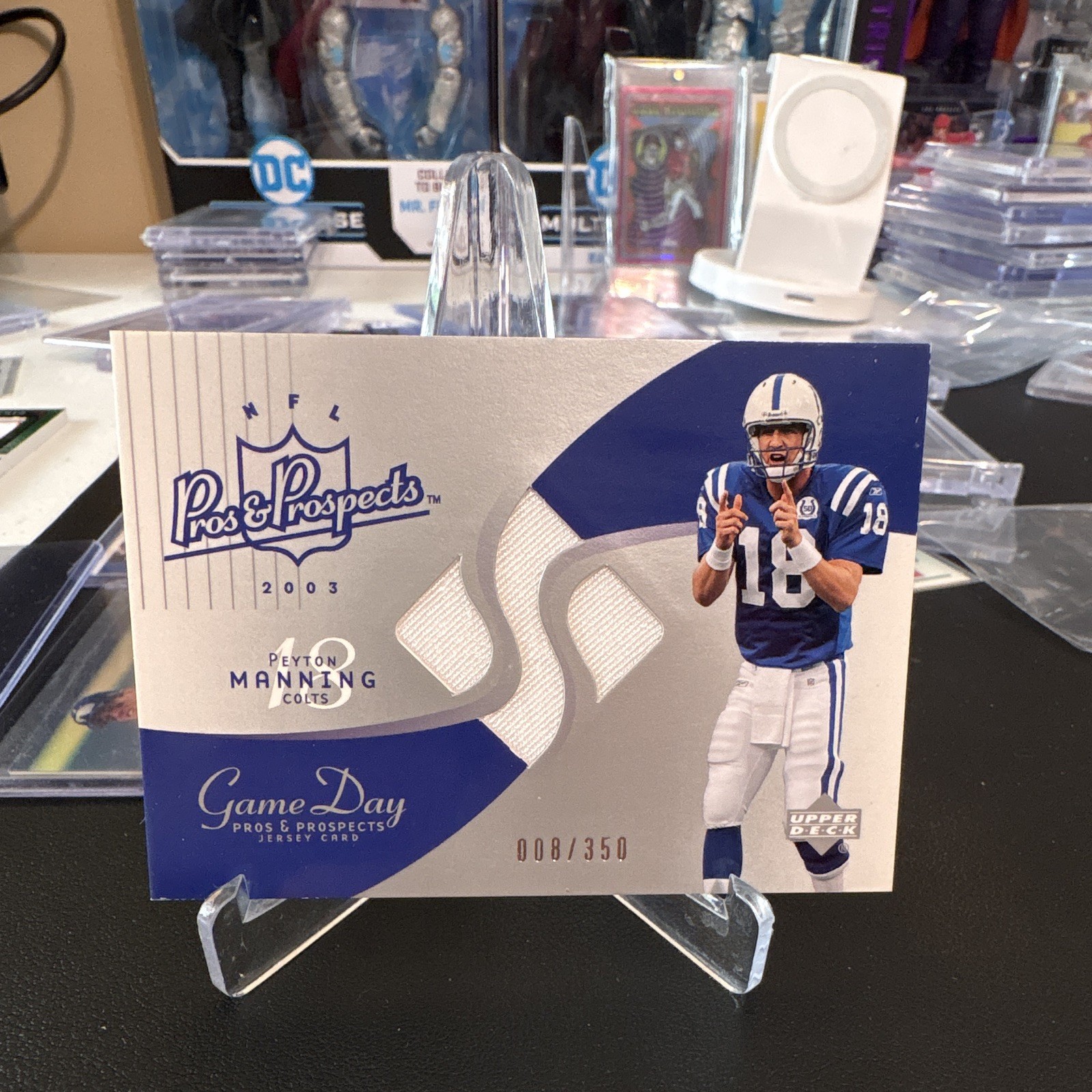 Upper Deck 2003 Pros & Prospects Gameday Jerseys Peyton Manning #JC-PM /350
