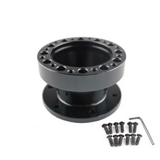 Black 2in51mm Universal Aluminum Spacer For Steering Wheel Hub Adapter Boss Kit