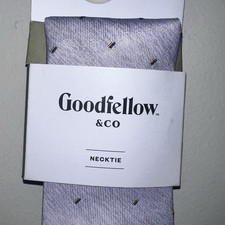 Goodfellow  Co Men  s Necktie Light Purple Blue  Gold Designs New