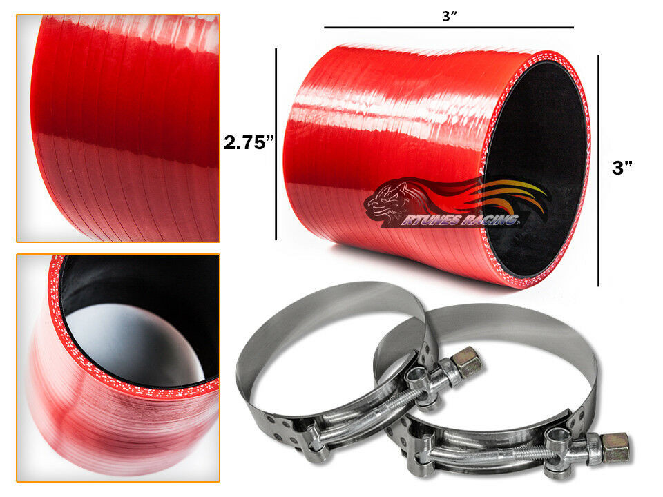 RED Silicone Reducer Coupler Hose 3