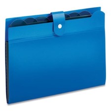 Cardinal Brands 89551BLU Seven-pocket Expanding File, 1" Expansion, 7 Sections,
