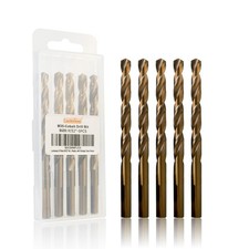 Luckyway 9/32 Inch Cobalt Drill Bits (5 Pack), M35 HSS 9/32" Metal Drill Bit ...