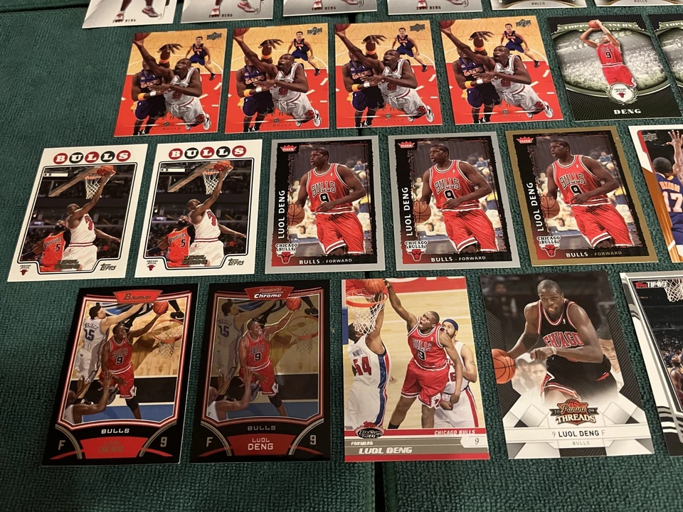 LUOL DENG LOT of 34 2008-09 cards BULLS TOPPS TREASURY UD FLEER SP BOWMAN - Image 4 of 4