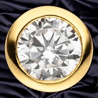 AnhäNger Rund 925 Sterling Silber Gold Vergoldet 1 Zirkonia SilberanhäNger