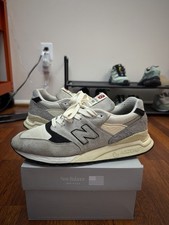 New Balance 998 Made in USA Mens 10 Suede Grey Cream U998GB no box