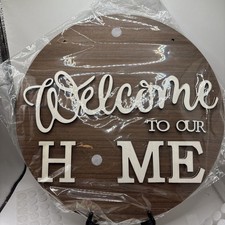 Wreath Interchangeable Welcome Sign For Front Door 20 Icons All Seasons