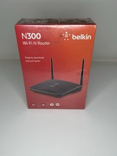 Belkin N300 Wi-Fi Router F9K1007 Wireless N 300Mbps 2 Antenna SEALED BOX WEAR 