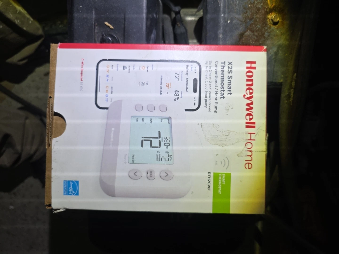Honeywell X2S Smart Thermostat RTH2CWF Conventional/Heat Pump WiFi 7382/OB