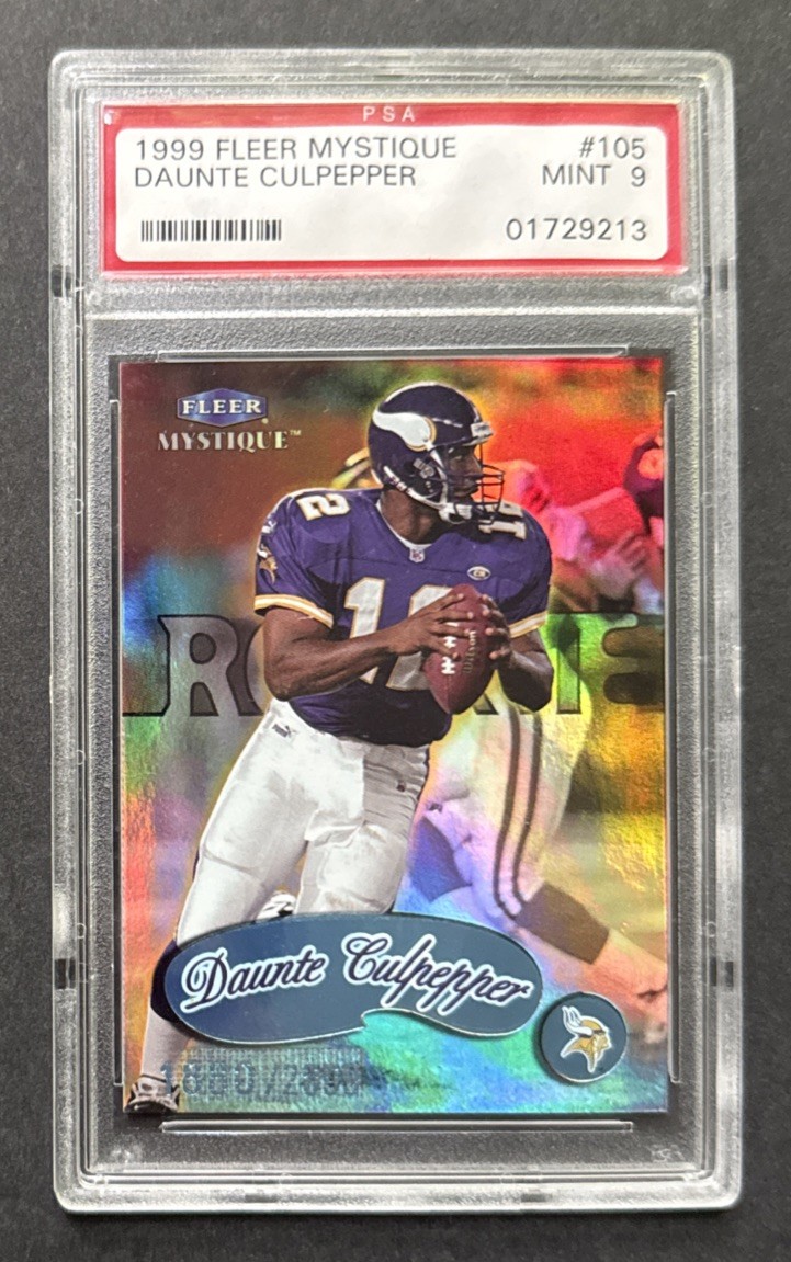 1999 Fleer Mystique DAUNTE CULPEPPER  Serial /2999 Rookie RC PSA 9 Mint #105
