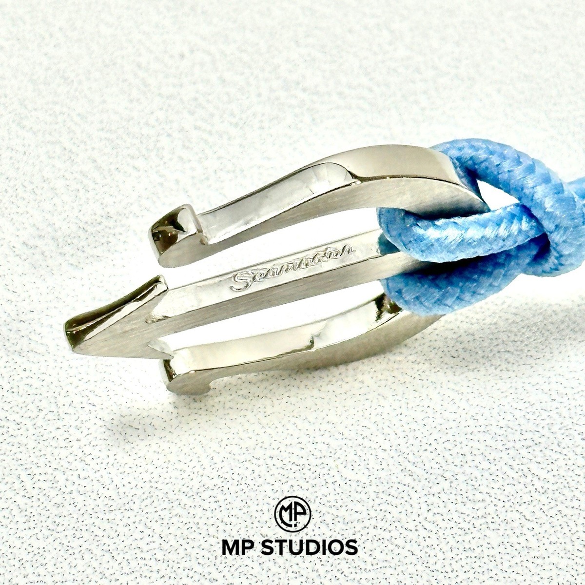 Omega Seamaster Cord Bracelet Summer Blue Stainless Steel Anchor