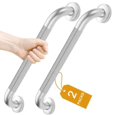 2 Pack Shower Grab Bar, 16 Inch Stainless Steel Bathroom Grab Bar with Anti-S...