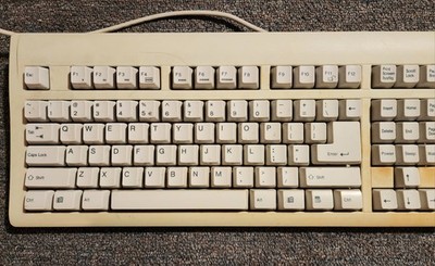 Vintage Micro Innovations Turbo-Trak KB-9001RE+ PS/2 Keyboard Beige Retro PC