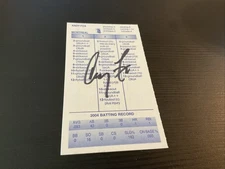 STRAT-O-MATIC Signed Debut 1996 Andy Fox 2004 Montreal
