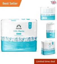 Amazon XXL Cotton Nappy Pants - Size 6, 72 Count, Water Resistant Baby Diapers 0.33 per nappy