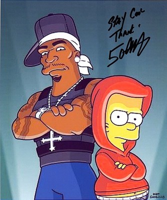 50 Cent Rapper Curtis Jackson Autograph Signed Auto Photo Simpsons 8.5''x11''