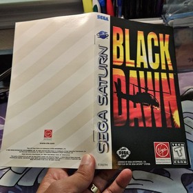 Black Dawn Sega Saturn 1996 Complete in box CIB Shown Working Tested Reg Card