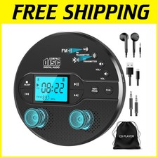 Bluetooth Portable CD Player with FM Transmitter