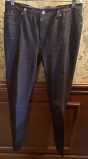 Chicos So Slimming Girlfriend straight leg brown denim Jean Size 1 Med 8-10