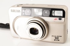 EXC 5 MINOLTA Riva Zoom 90 Date Gold Point Shoot 35mm Film Camera From JAPAN