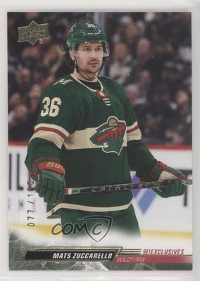 2022-23 Upper Deck Series 1 UD Exclusives 77/100 Mats Zuccarello #92 b3q