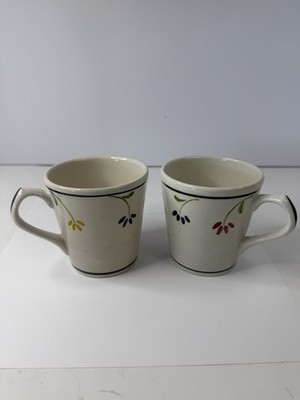 Granny Ann Portugal Handpainted Coffee Mugs Set Of Two