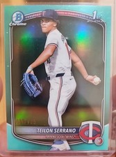 2025 Bowman Chrome - TEILON SERRANO #BCP-188 Aqua Refractor #/125 Twins (1st)