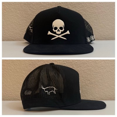 Gozzer Ranch G/Fore Hat Cap Snap Back Trucker Black Skull Golf ...
