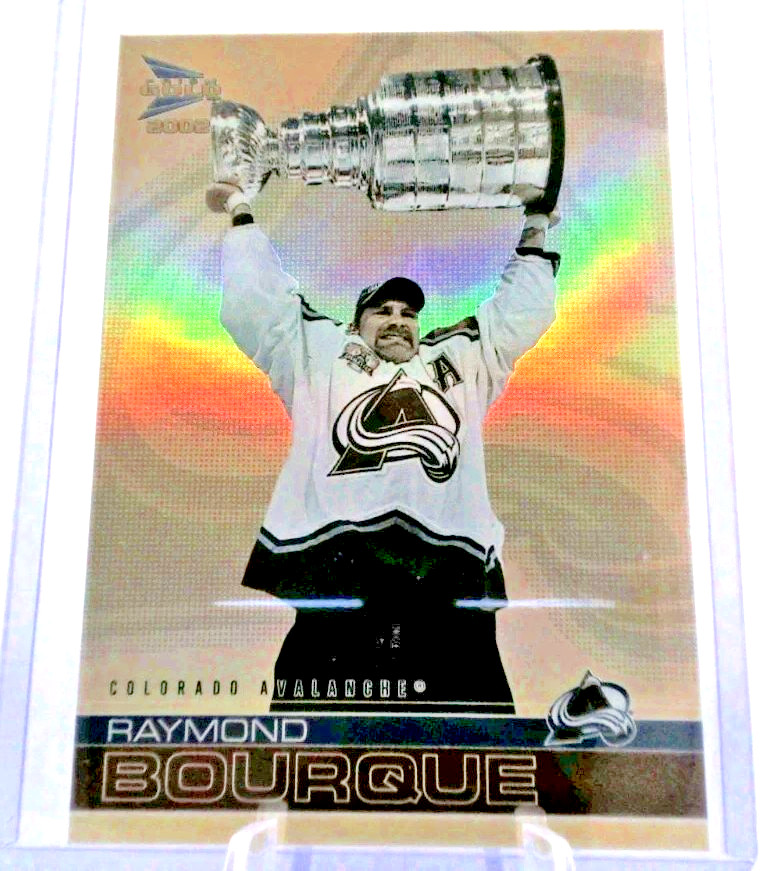 2001-02 Pacific Prism Gold McDonald's Raymond Bourque #4 Colorado Avalanche