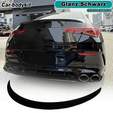 Schwarz Heckspoiler Spoiler Heckflügel für Mercedes CLA C118 CLA200 CLA220 2019+