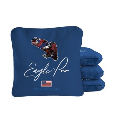 Cornhole Bags Synergy Pro Blue Eagle Set Of 4 Stick Slide Tournament Play