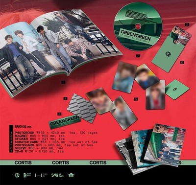 CORTIS [GREENGREEN] 2nd EP Album CD+Photo Book+Magnet+Sticker+2